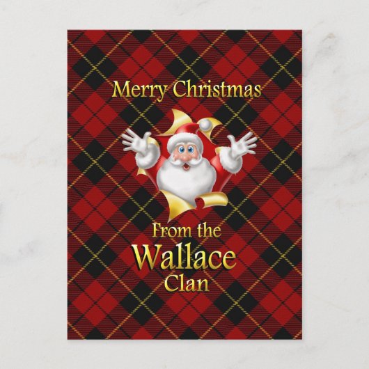 Frohe Weihnachten aus der Wallace Clan (Vorderseite)