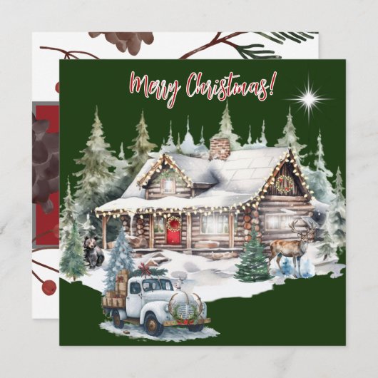 Frohe Weihnachten aus der Weihnachtskarte der Cabi (Vorne/Hinten)