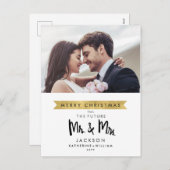 Frohe Weihnachten aus der Zukunft Mr. & Mrs. Foto (Vorne/Hinten)