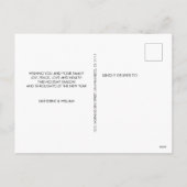 Frohe Weihnachten aus der Zukunft Mr. & Mrs. Foto (Rückseite)