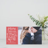 Frohe Weihnachten aus der Zukunft Mr. und Mrs. (Stehend Vorderseite)