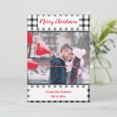 Frohe Weihnachten aus der Zukunft Mr. und Mrs. Car (Stehend Vorderseite)