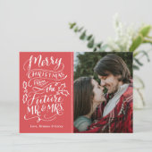 Frohe Weihnachten aus der Zukunft Mr. und Mrs. Fot (Stehend Vorderseite)