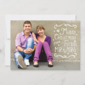 Frohe Weihnachten aus der Zukunft Mr. und Mrs. Fot Save The Date (Vorderseite)