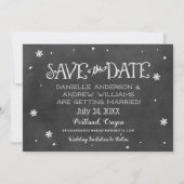 Frohe Weihnachten aus der Zukunft Mr. und Mrs. Fot Save The Date (Rückseite)