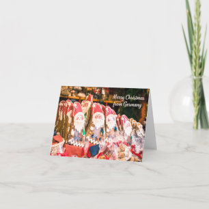 Frohe Weihnachten aus Deutschland - deutsche Cooki Karte