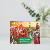 Frohe Weihnachten aus Deutschland - deutsche Ornam (Stehend Vorderseite)