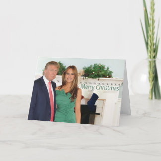 Frohe Weihnachten aus Donald und Melania