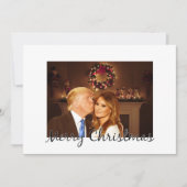 Frohe Weihnachten aus Donald und Melania (Vorderseite)