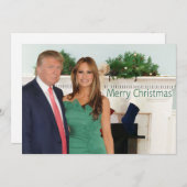 Frohe Weihnachten aus Donald und Melania (Vorne/Hinten)