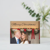 Frohe Weihnachten aus Donald und Melania (Stehend Vorderseite)