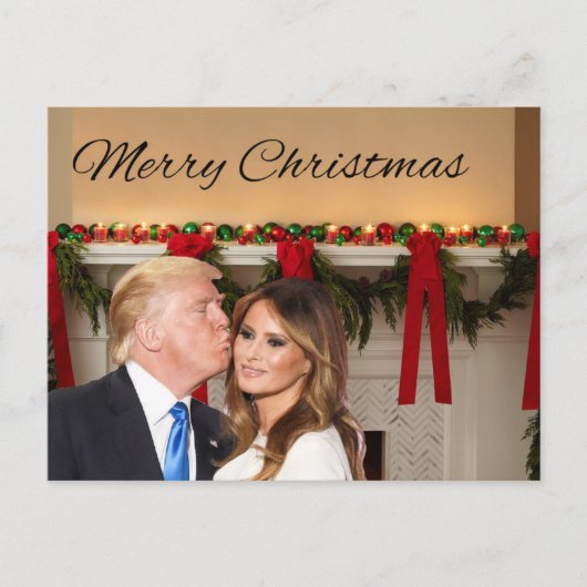 Frohe Weihnachten aus Donald und Melania (Vorderseite)