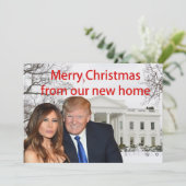 Frohe Weihnachten aus Donald und Melania (Stehend Vorderseite)