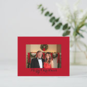 Frohe Weihnachten aus Donald und Melania (Stehend Vorderseite)