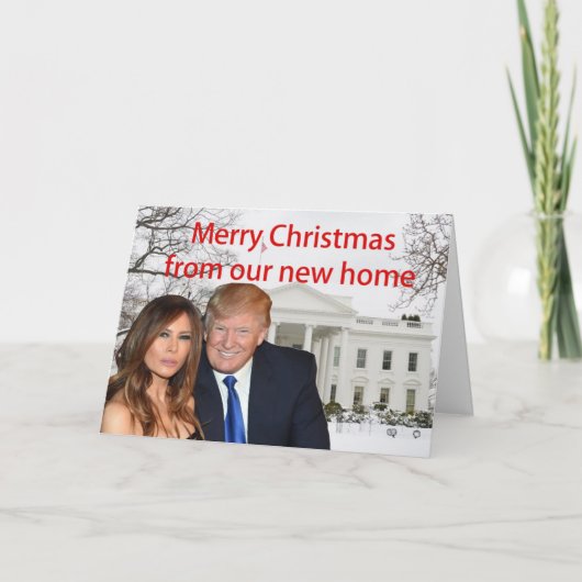 Frohe Weihnachten aus Donald und Melania (Vorderseite)