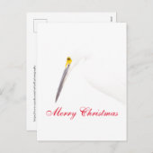 Frohe Weihnachten aus einem Egret (Vorne/Hinten)