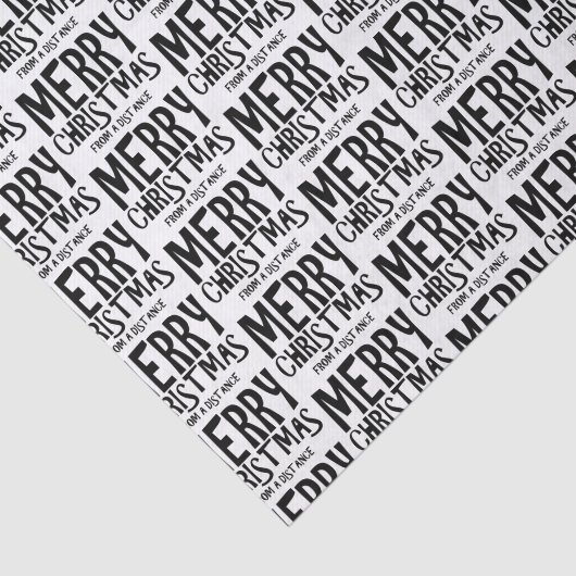 Frohe Weihnachten aus einem Fernglas Seidenpapier (Ausschnitt)