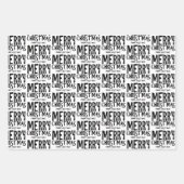 Frohe Weihnachten aus einer Fernschrottierungspapi Geschenkpapier Set (Vorderseite 3)