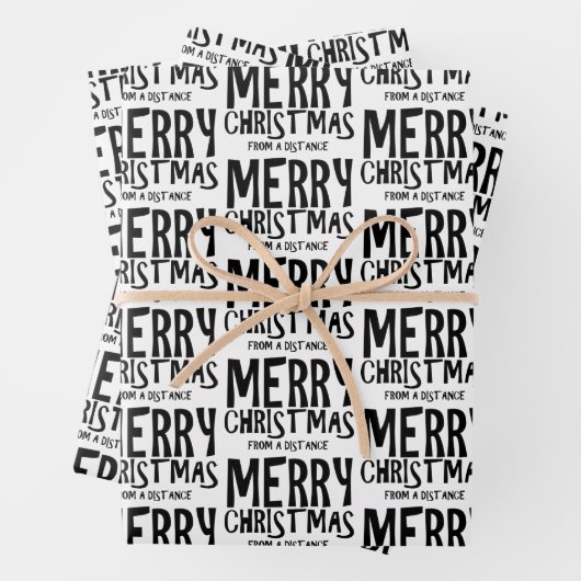 Frohe Weihnachten aus einer Fernschrottierungspapi Geschenkpapier Set (Beispiel)