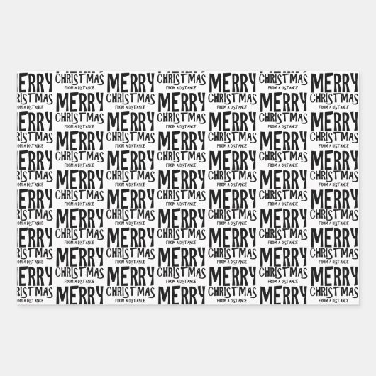 Frohe Weihnachten aus einer Fernschrottierungspapi Geschenkpapier Set (Vorderseite)