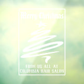 Frohe Weihnachten aus einer geschäftlichen Dekorat Fensteraufkleber (Blatt 3)