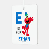 Frohe Weihnachten aus Elmo Ornament Aus Metall (Vorderseite links)