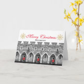 Frohe Weihnachten aus England Card Karte (Gelbe Blume)