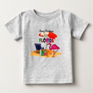 Frohe Weihnachten aus Florida Baby T-shirt