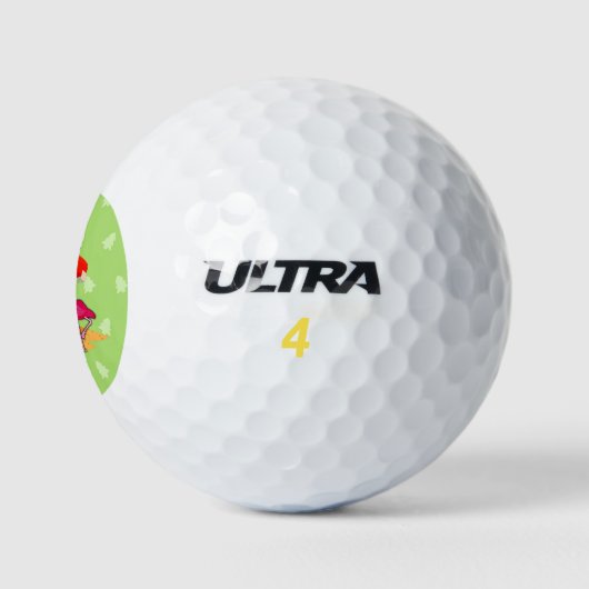Frohe Weihnachten aus Florida, bunt Golfball (Logo)