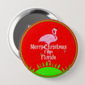 Frohe Weihnachten aus Florida, Button (Vorne & Hinten)