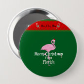 Frohe Weihnachten aus Florida Button (Vorne & Hinten)