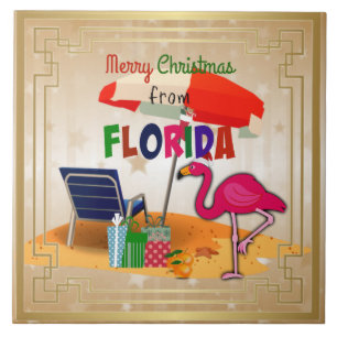 Frohe Weihnachten aus Florida Fliese