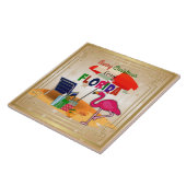 Frohe Weihnachten aus Florida Fliese (Seite)