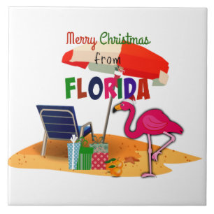 Frohe Weihnachten aus Florida Fliese