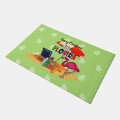 Frohe Weihnachten aus Florida Fußmatte (Schrägansicht)