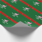 Frohe Weihnachten aus Florida Geschenkpapier (Ecke)