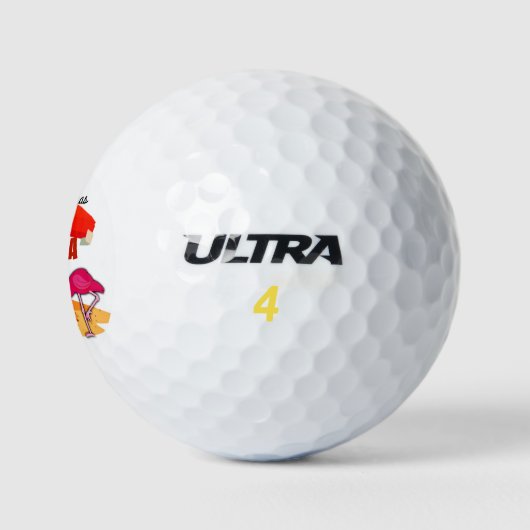Frohe Weihnachten aus Florida Golfball (Logo)