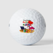 Frohe Weihnachten aus Florida Golfball (Vorderseite)