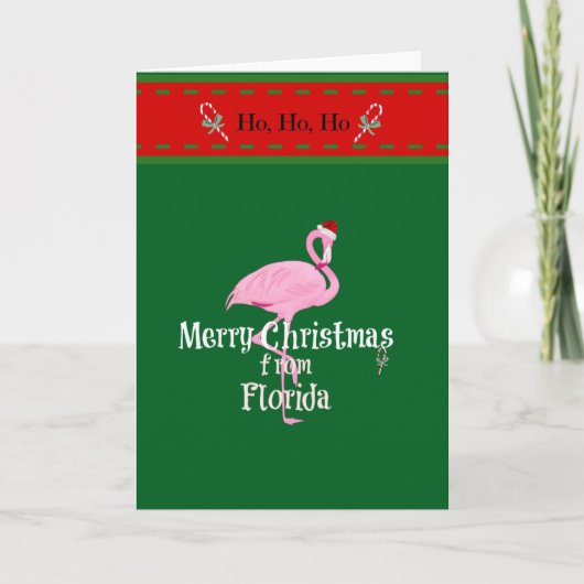 Frohe Weihnachten aus Florida Karte (Vorderseite)