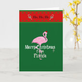 Frohe Weihnachten aus Florida Karte (Gelbe Blume)