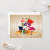 Frohe Weihnachten aus Florida Karte (Vorderseite/Rückseite Beispiel)