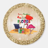 Frohe Weihnachten aus Florida Magnet (Vorne)