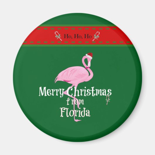 Frohe Weihnachten aus Florida Magnet (Vorne)