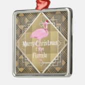 Frohe Weihnachten aus Florida Ornament Aus Metall (Links)