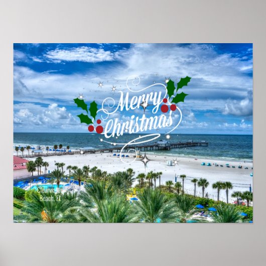 Frohe Weihnachten aus Florida Poster (Vorne)