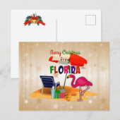 Frohe Weihnachten aus Florida Postkarte (Vorne/Hinten)