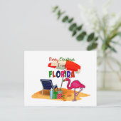 Frohe Weihnachten aus Florida Postkarte (Stehend Vorderseite)
