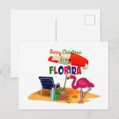 Frohe Weihnachten aus Florida Postkarte (Vorne/Hinten)