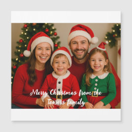 Frohe Weihnachten aus Foto Magnetkarte