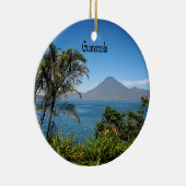 Frohe Weihnachten aus Guatemala Keramik Ornament (Rechts)